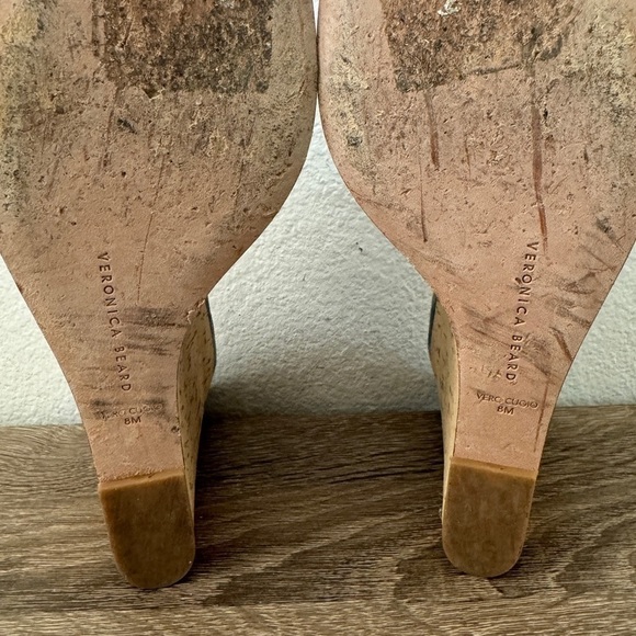 Veronica Beard Dali Woven Platform Wedge Sandal In Jeans, Size 8 - Picture 7 of 7